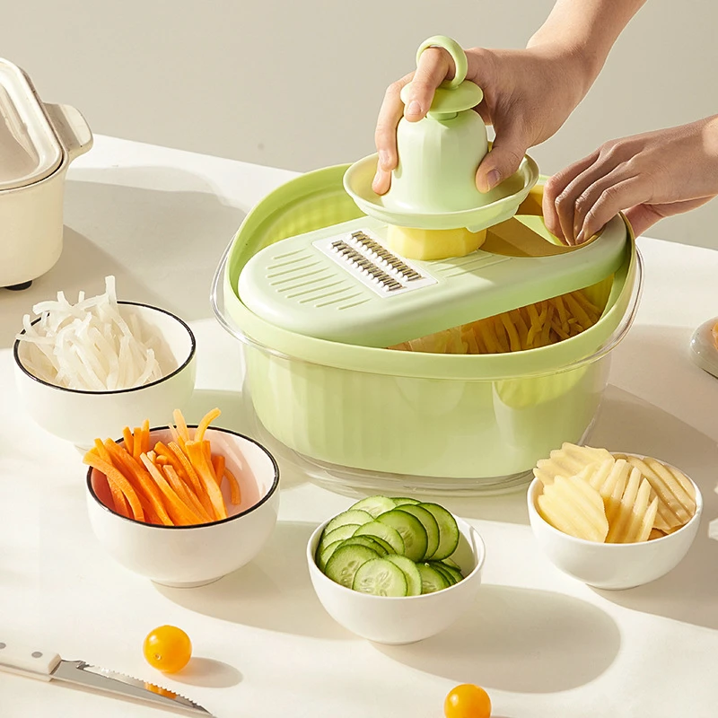 多功能厨房切菜神器家用切丝器削土豆丝萝卜切丝切丁器刨丝切片器