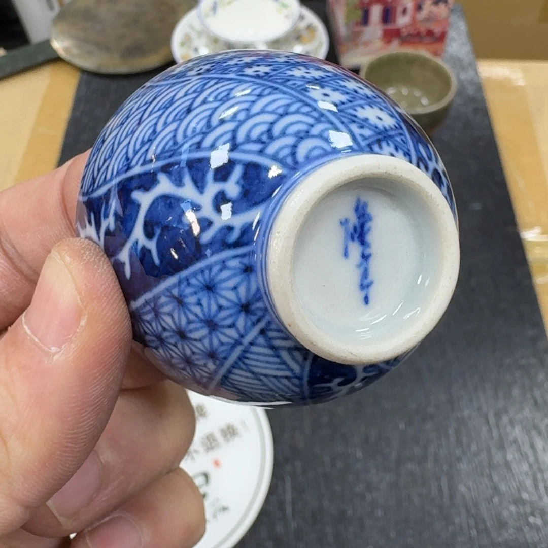 陶瓷日本中古工艺品摆件