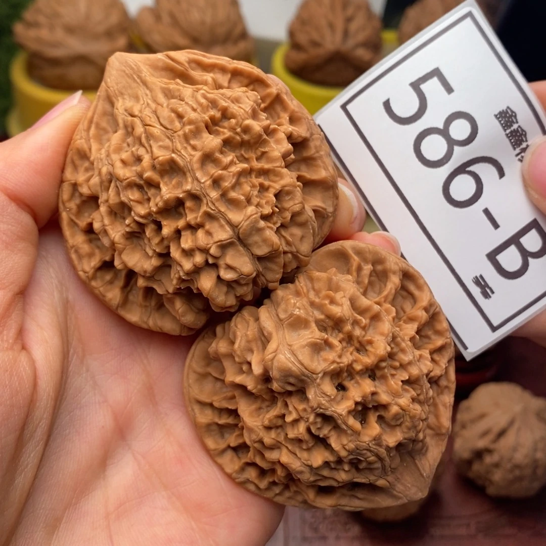 把件文玩核桃官帽52……