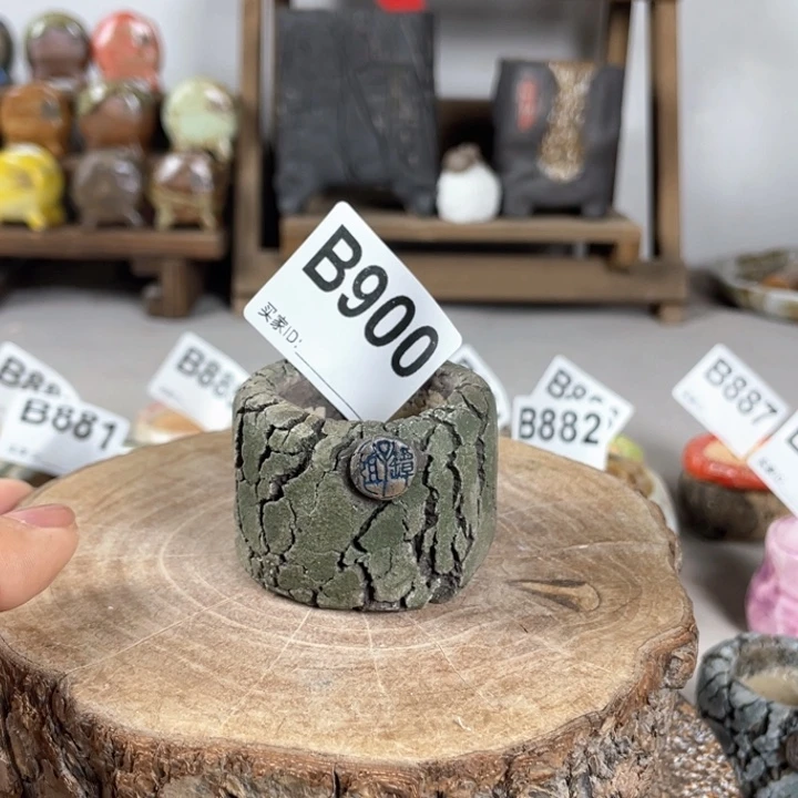 紫砂花盆爆裂拇指 内口3.5