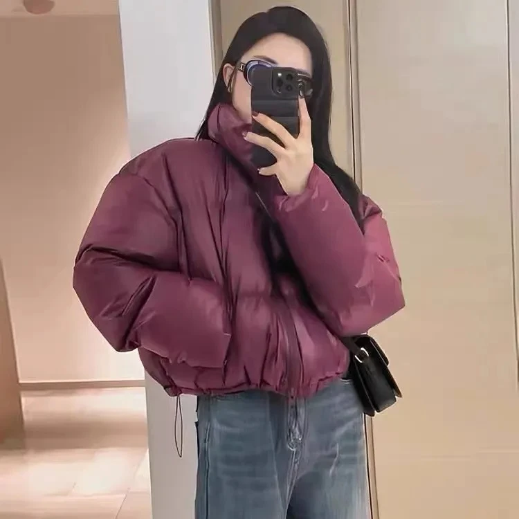 棉服女短款韩版2025冬季新款宽松立领小个子加厚棉衣时尚潮流外套