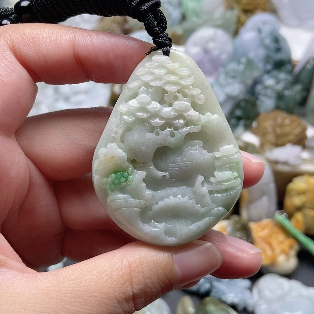 翡翠未镶嵌颈饰翡翠