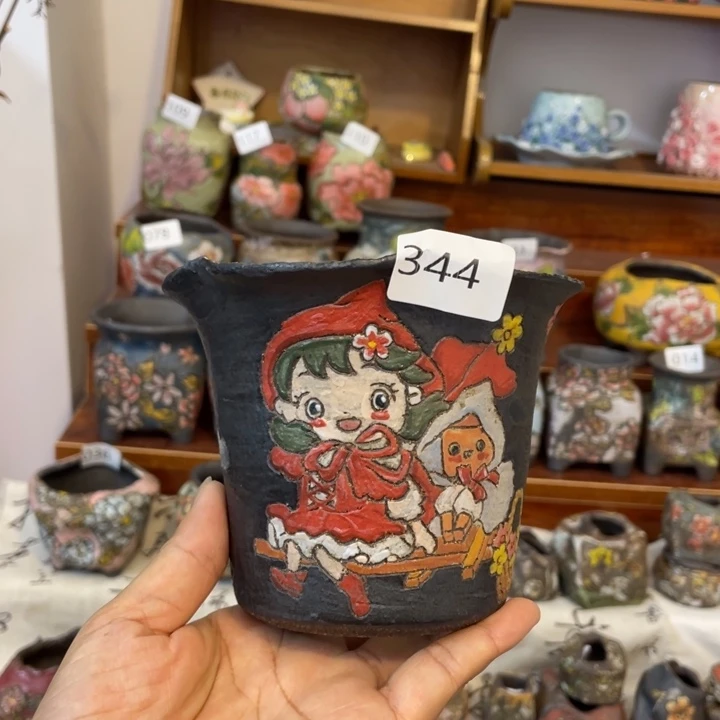 复古火烧多肉花盆（叛逆期）