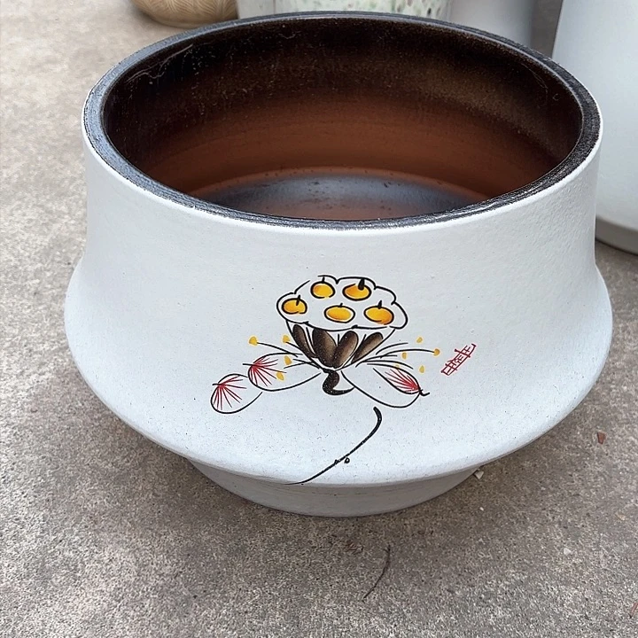 紫砂茶碗加重加厚口径30高度 25