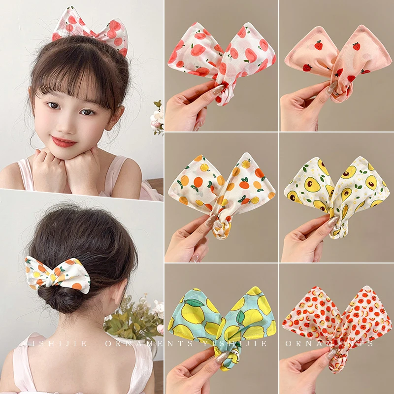 卡通水果扭扭夹发夹儿童女2025新款女童宝宝丸子头懒人盘发器头饰
