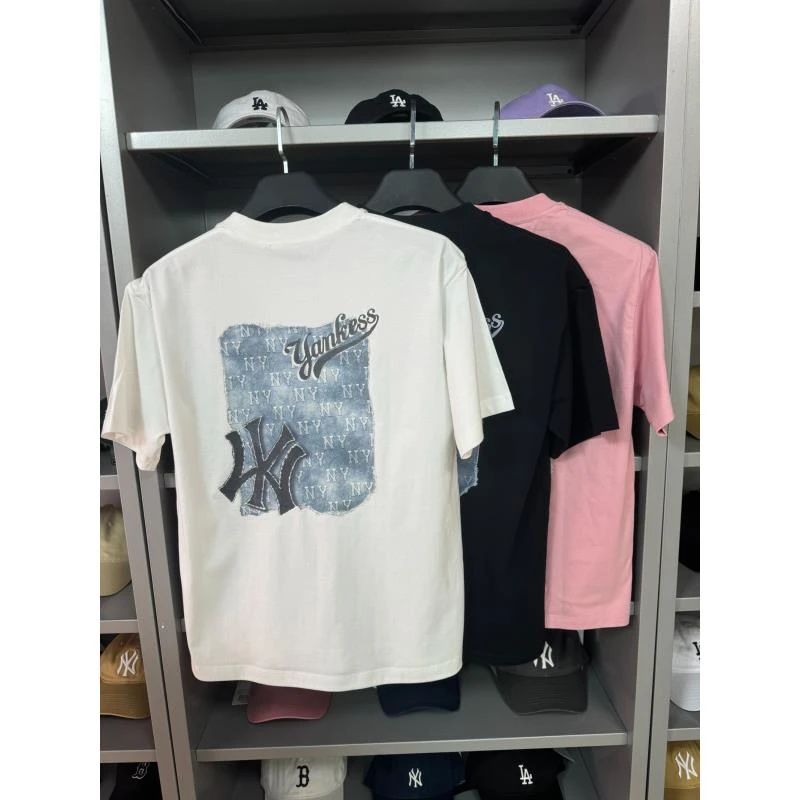 NY款情侣款纯棉T恤透气户外休闲印花