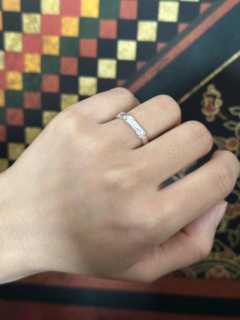 足银戒指 足银戒指情侣款时尚百搭款戒指 拉萨发货包邮