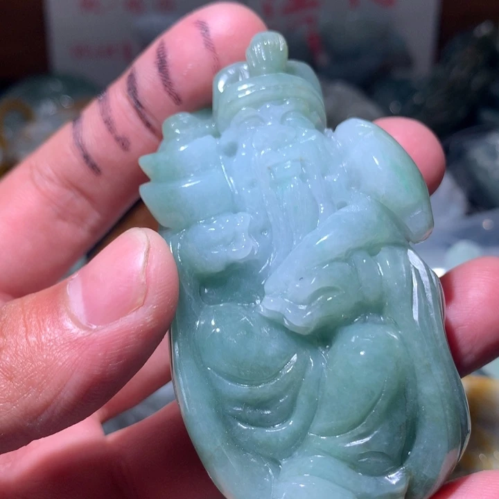 翡翠未镶嵌颈饰保真天然a货翡翠