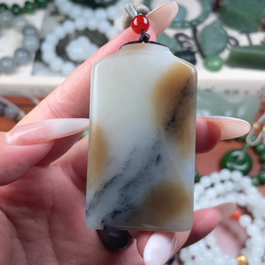 和田玉未镶嵌挂件