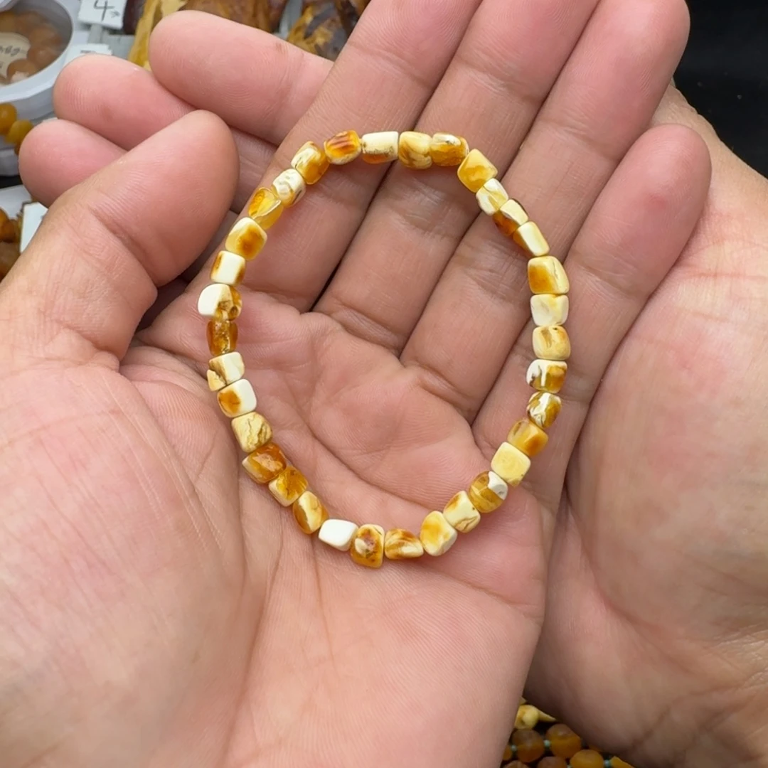 琥珀未镶嵌珠宝奇石天然蜜蜡手串
