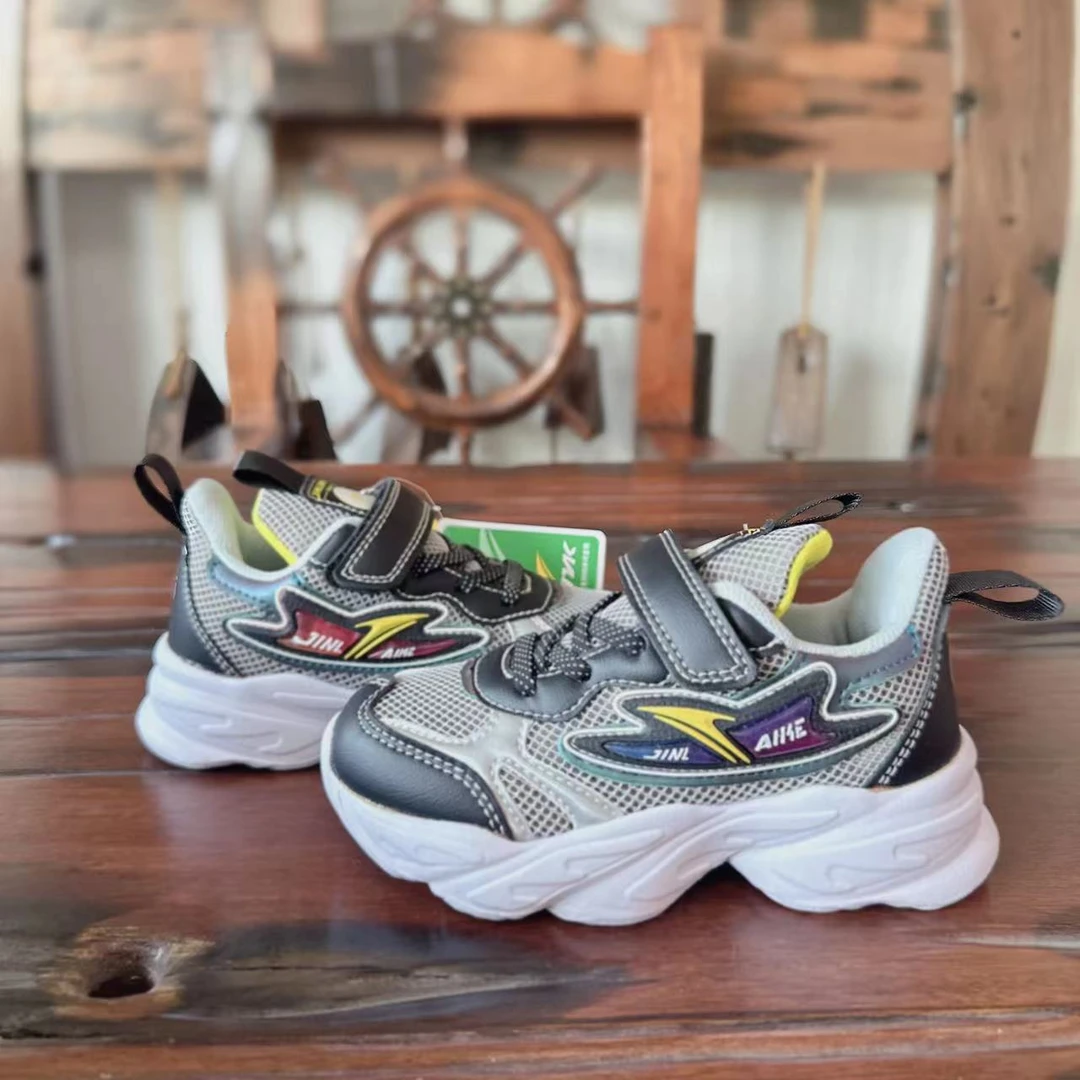 新款中大童男女宝春秋款运动鞋魔术贴运动鞋8008