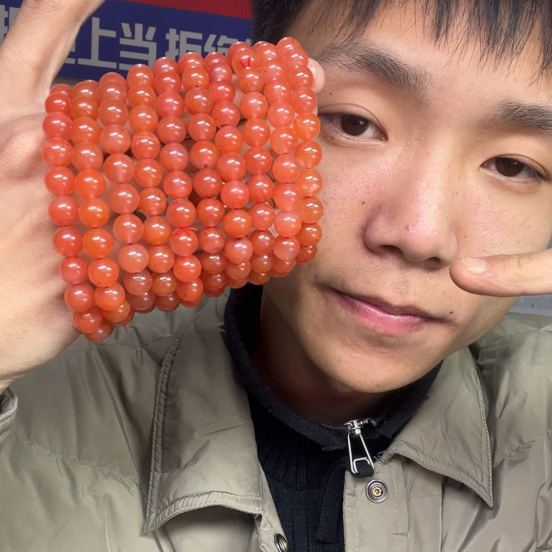 玛瑙/玉髓颈饰未镶嵌多样性南红手串卡9货头拍一发一