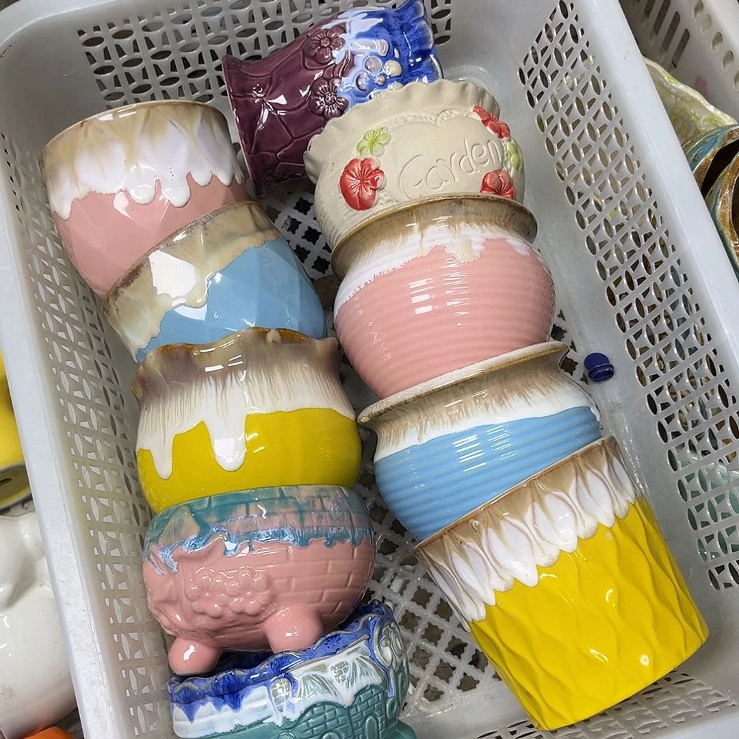 陶瓷花盆特价上新口8-10厘米