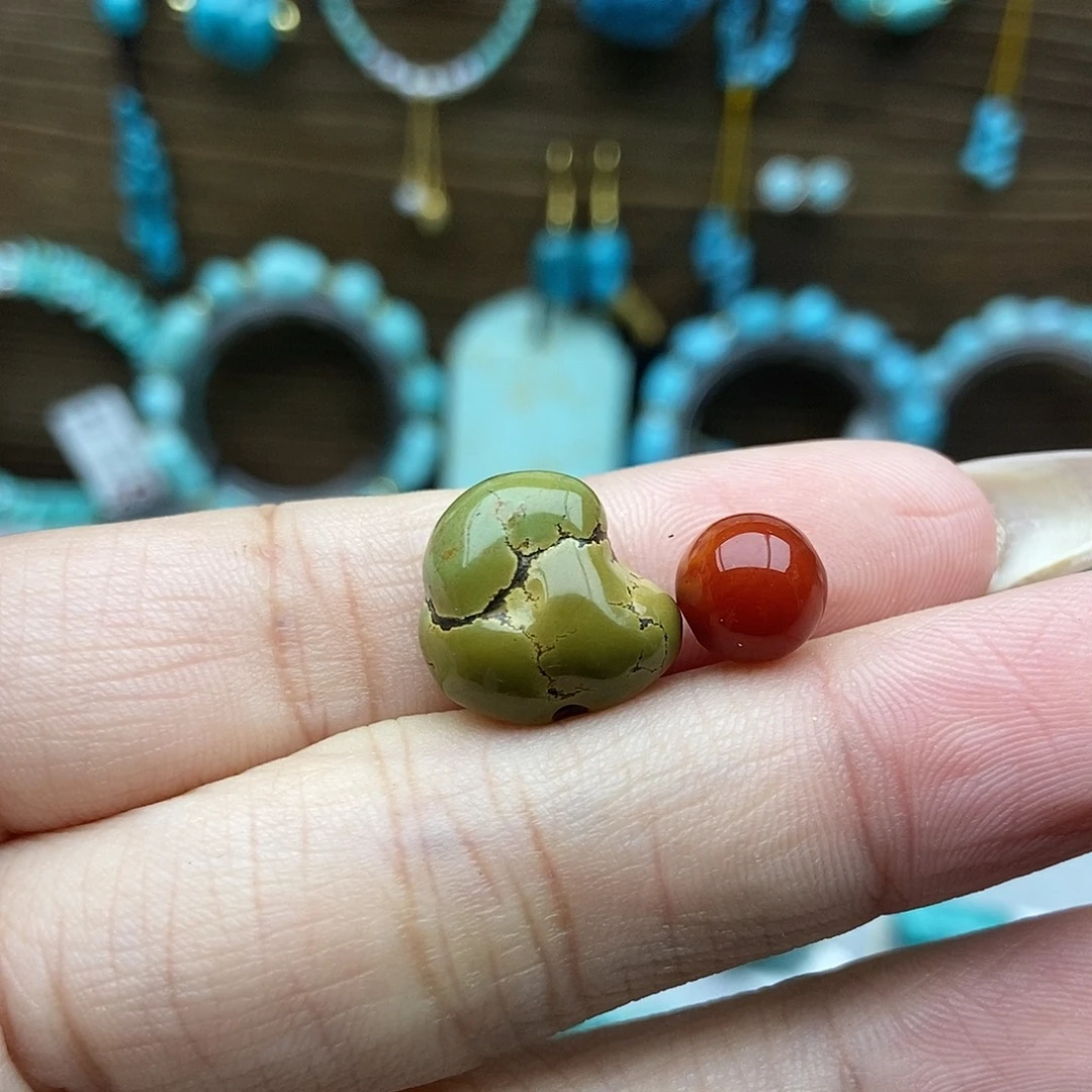 南红玛瑙未镶嵌随行豆