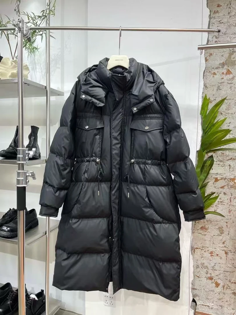 正维路男装 5089个性冬季加厚保暖羽绒服男百搭长款上衣