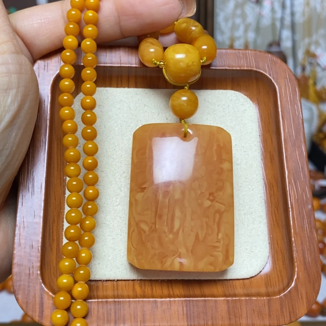 【闪购商品】蜜蜡颈饰未镶嵌项链