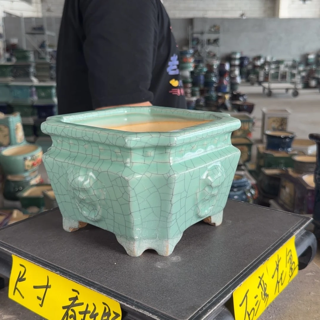 。一风堂石湾花盆 微瑕 内16*10