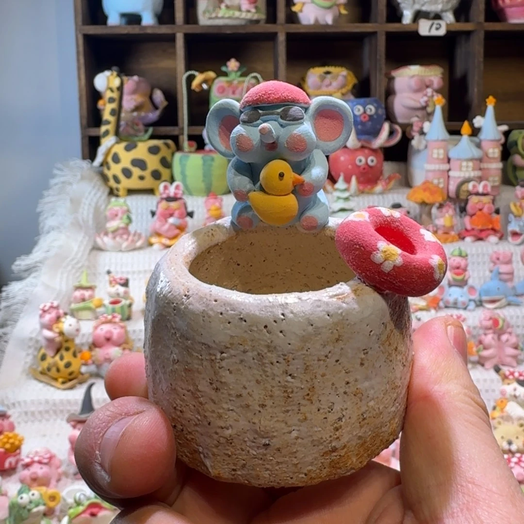 厂家直销手工花盆摆件