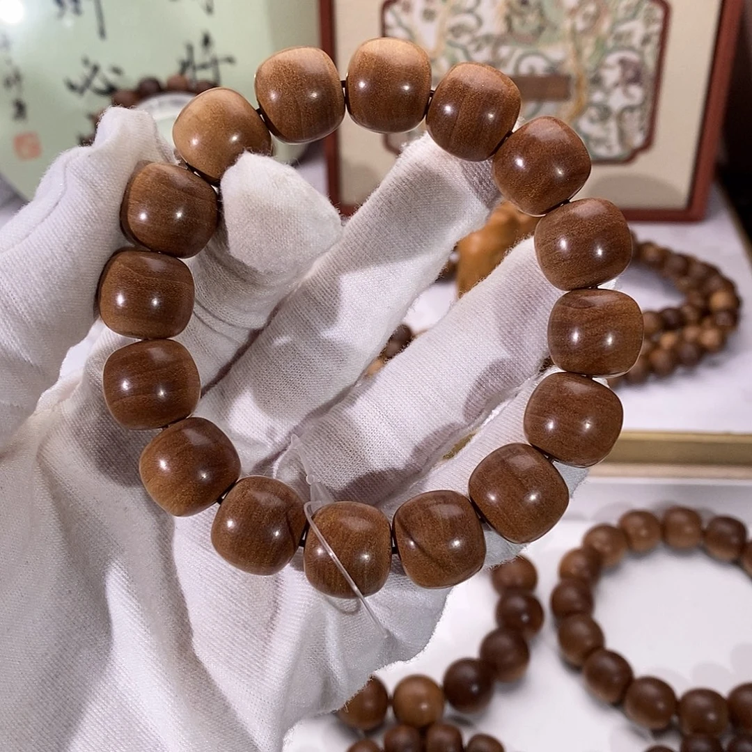 寂***烟手串/手链檀香木横纹黑肉1314沉水福利