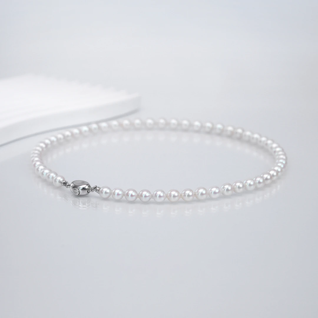 无核淡水珍珠时尚S925银经典项链6.5-7mm