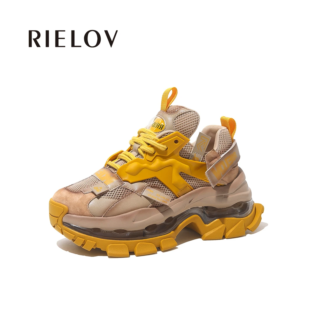 【RIELOV灵狐】单里增高8cm时尚潮流百搭女士休闲鞋 666-128