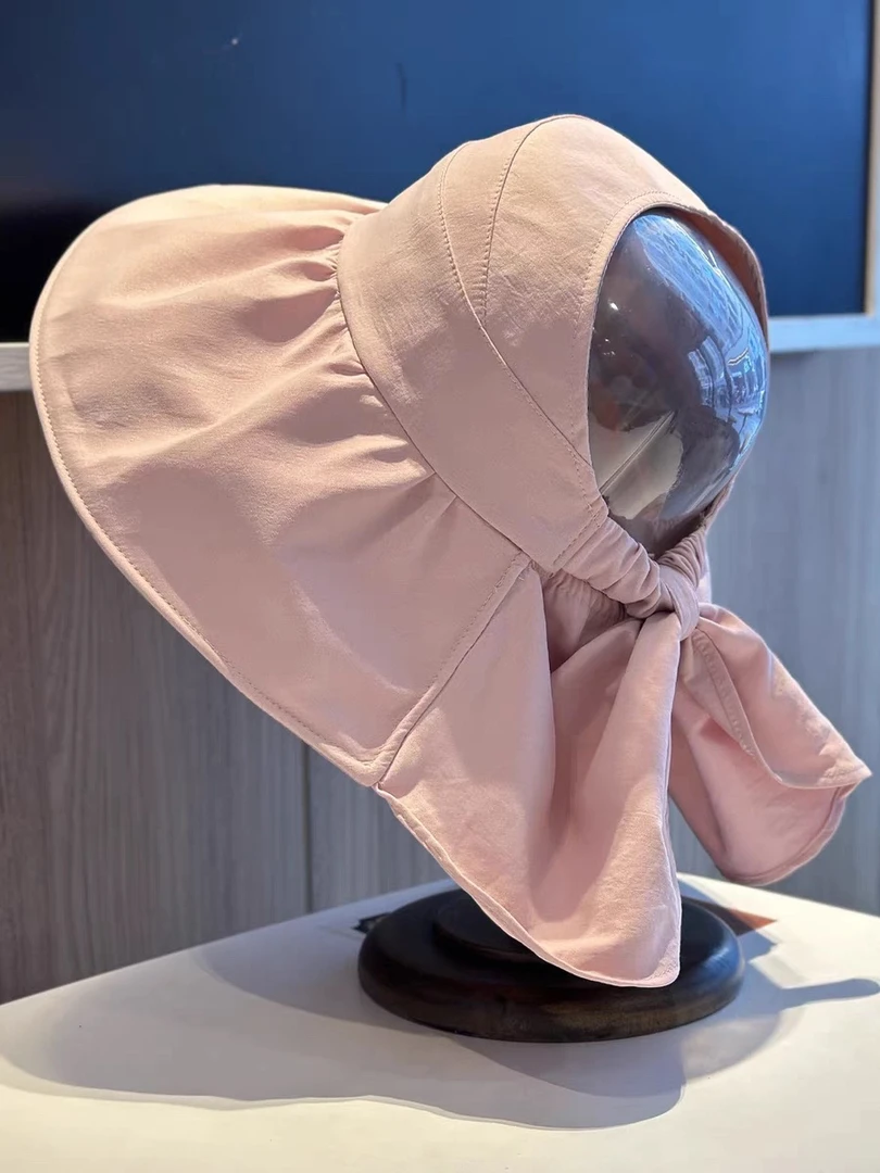 夏季大檐蝴蝶结遮阳渔夫帽子大帽檐夏天女出游百搭显脸小空顶盆帽