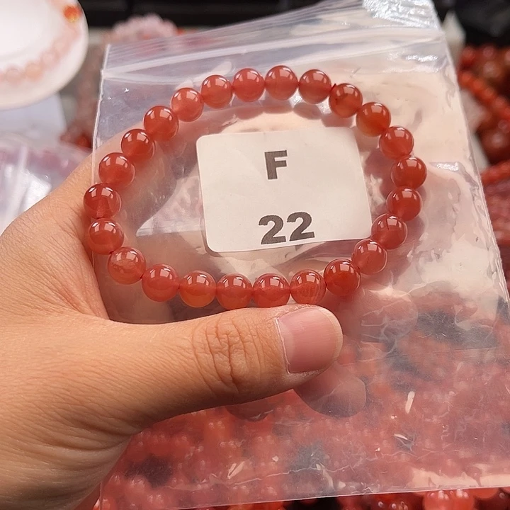 南红玛瑙未镶嵌多样性发货默认微瑕称重8mm