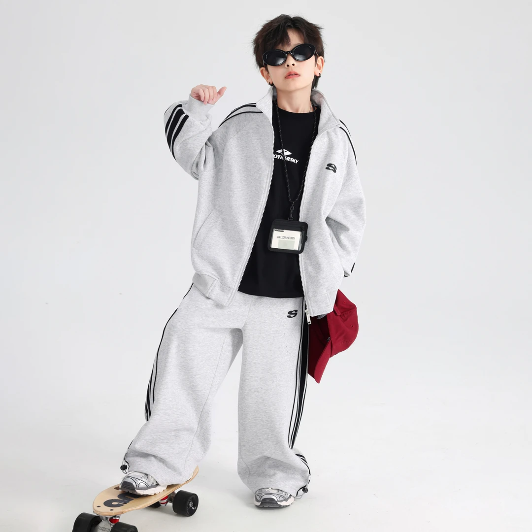 儿童装男童套装秋装2025新款春秋款外套秋季休闲青少年男孩衣服潮