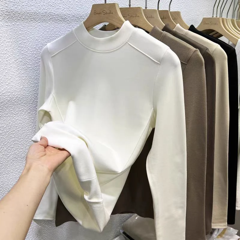 【锦衣服饰】3807德绒磨毛鱼骨保暖打底衫