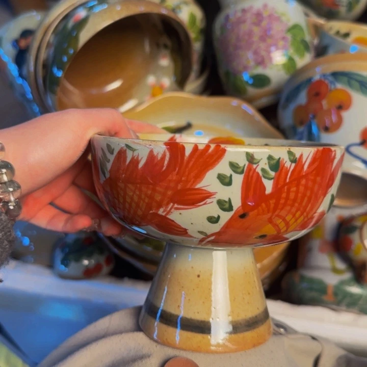 瓷片景德镇手工手绘釉下高温瓷