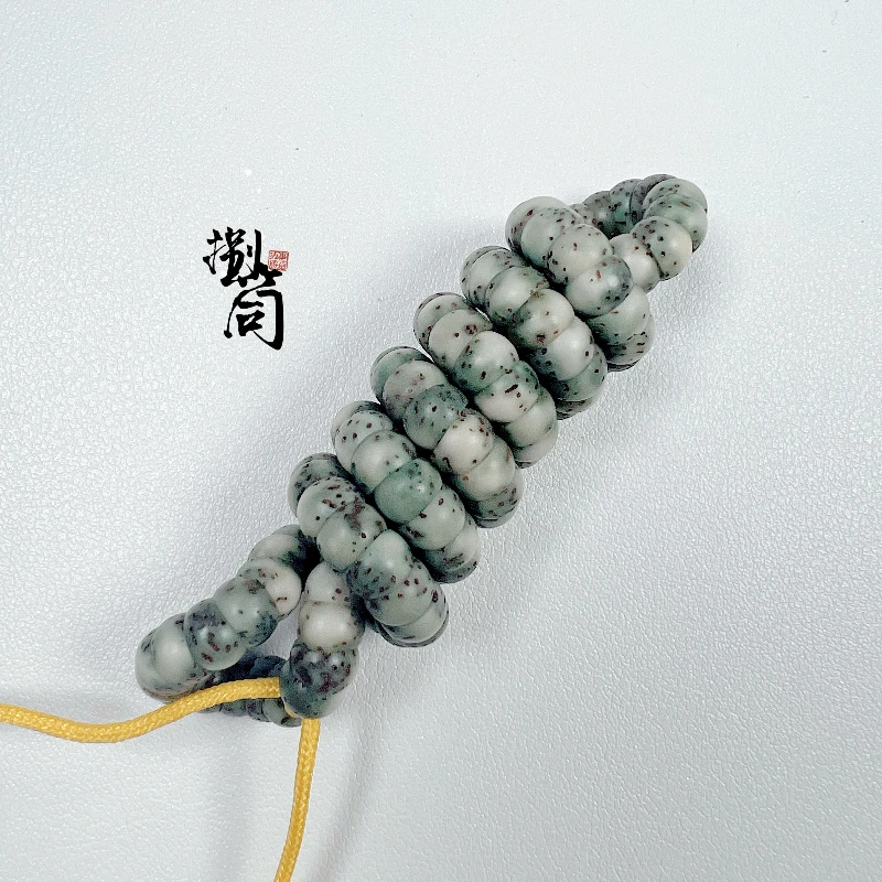 星月菩提原生态石玉料蒜瓣大肠尺寸7mm