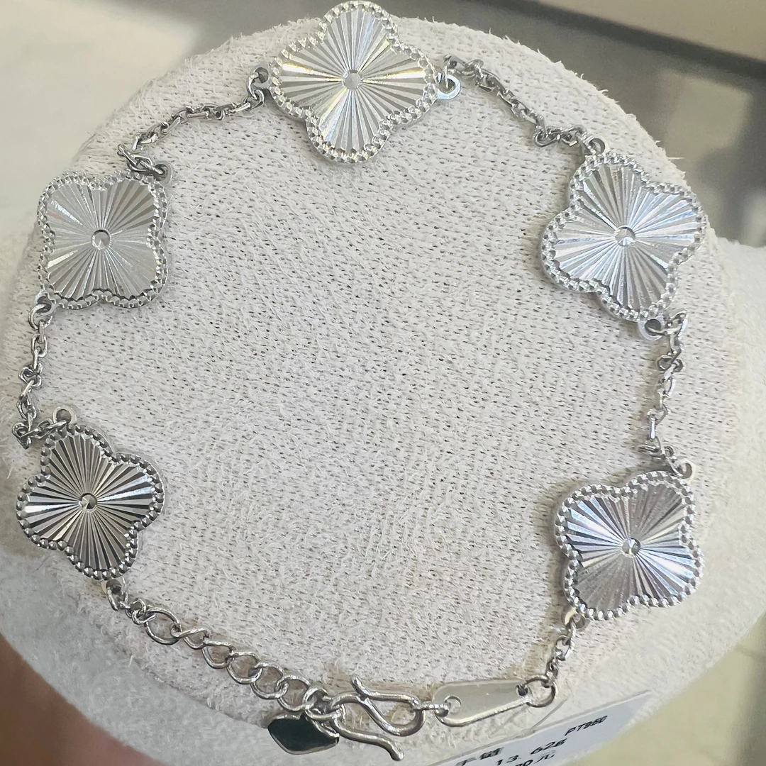 PT950铂金镭射五花手链