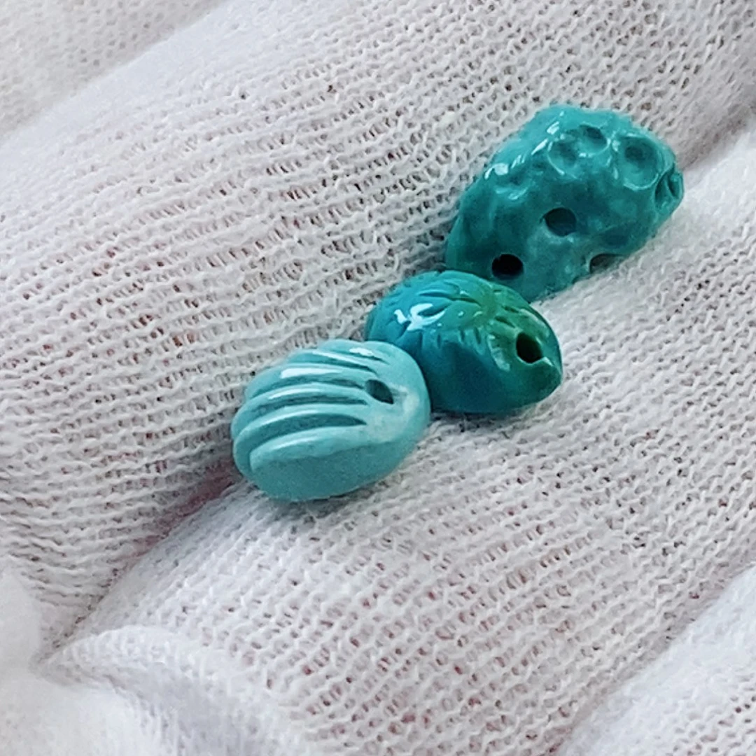 未镶嵌绿松石珠宝奇石