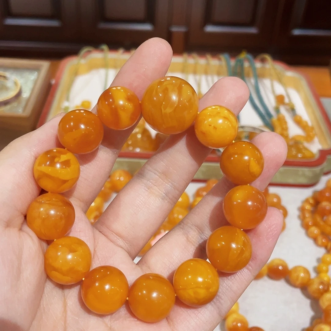 蜜蜡手链未镶嵌手串