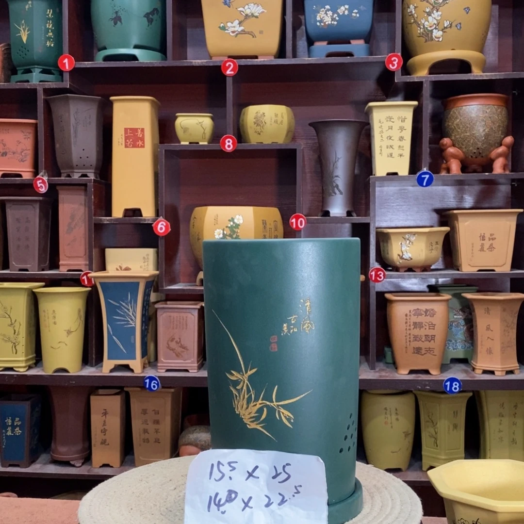 紫砂花盆紫砂花盆