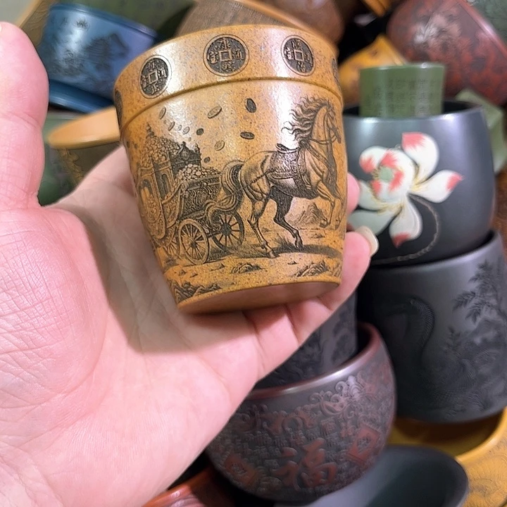 茶杯紫砂全手工紫砂主人杯