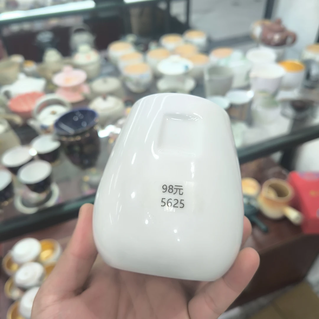 德化云仓 冰白茶道桶-5625