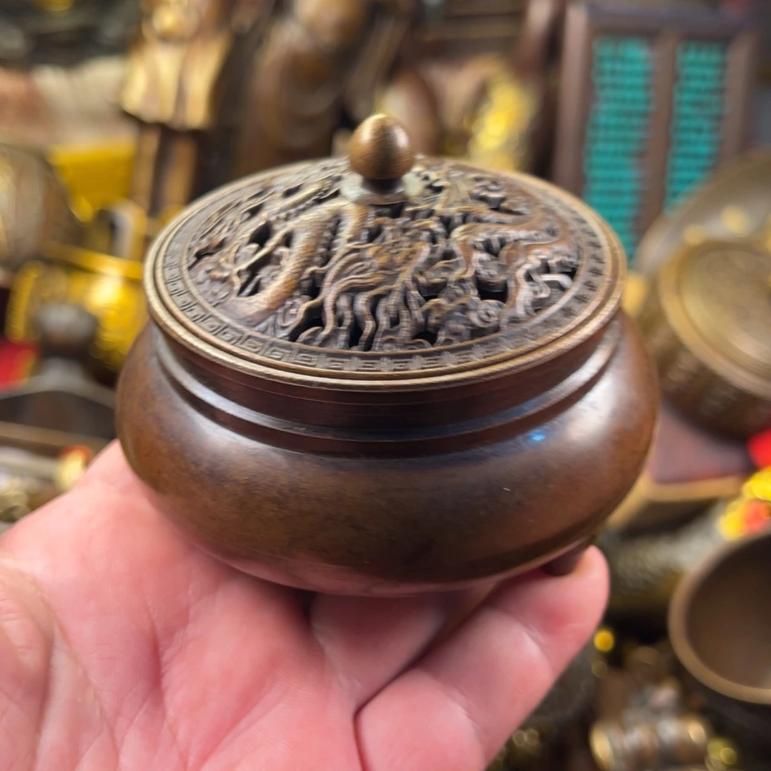 茶壶香炉铜器摆件