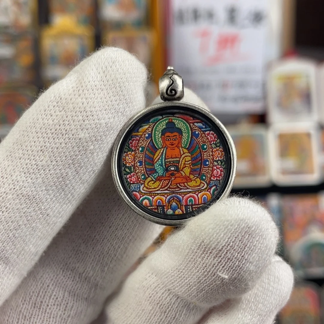 装裱画皓****楼小九热贡唐卡 2.0 阿弥