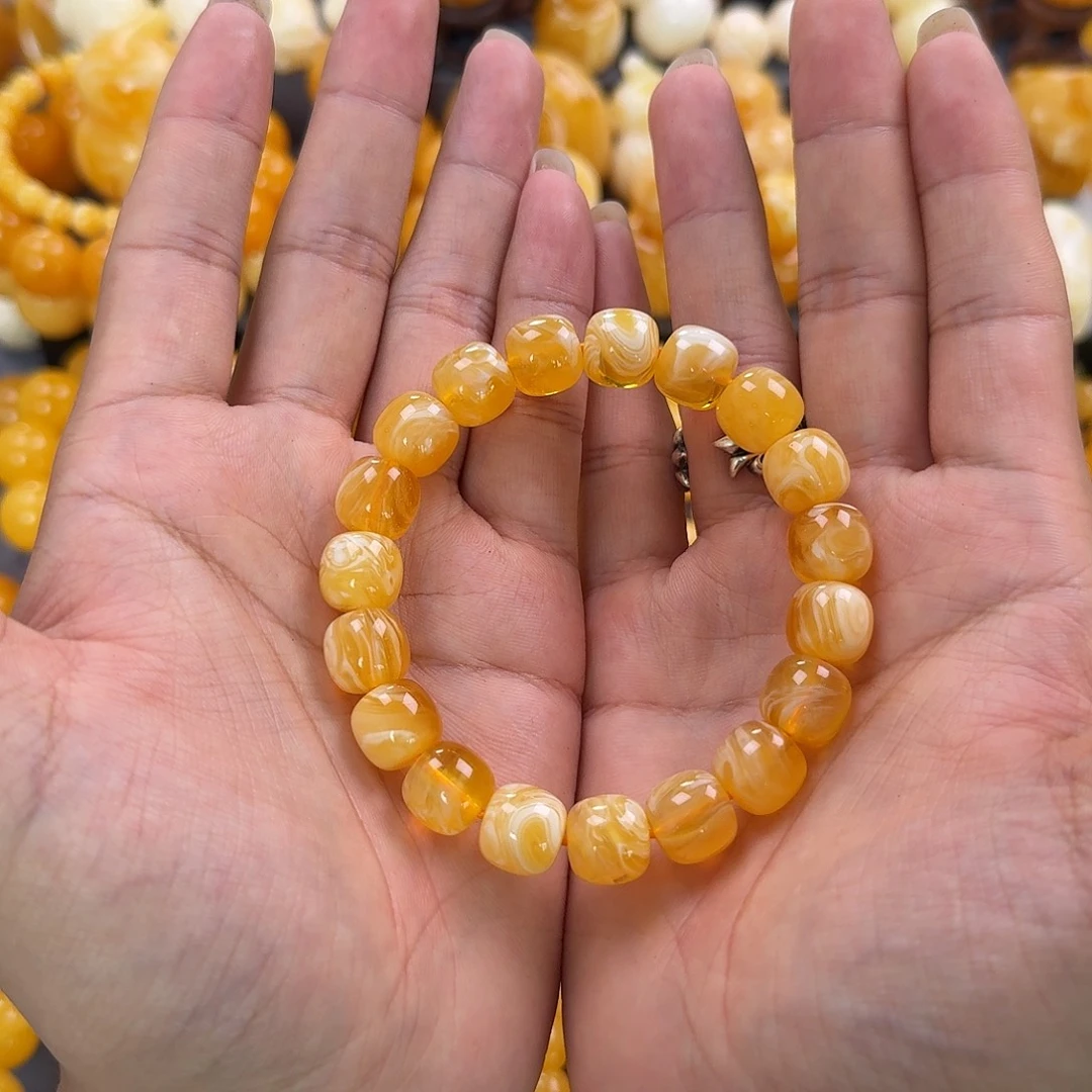 蜜蜡未镶嵌珠宝奇石同料12mm