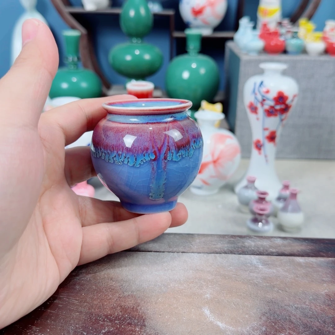 陶瓷手工小花器摆件