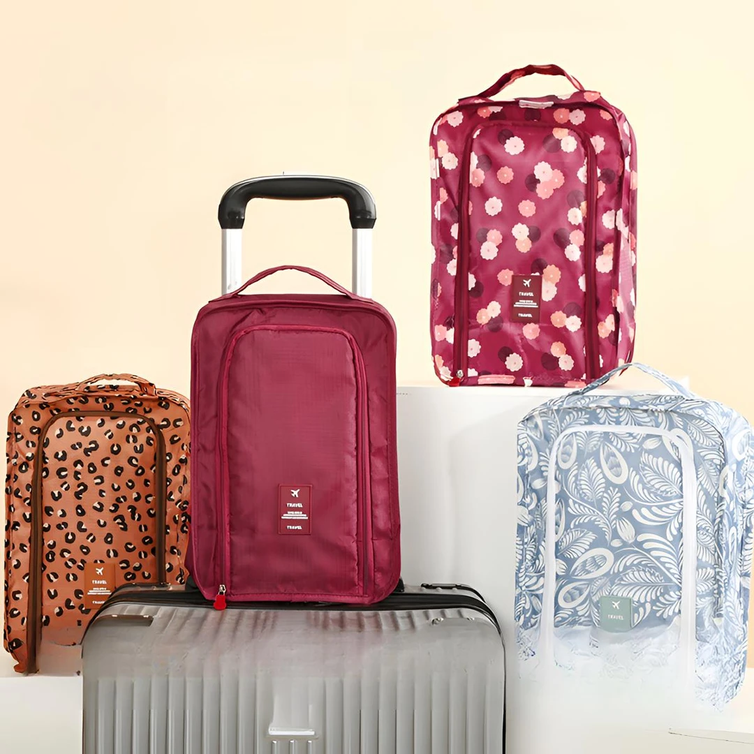 收纳袋便携旅行包鞋袋防尘鞋套鞋包外出用升级可套拉杆箱款鞋袋子