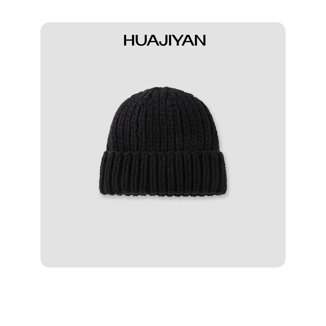 华吉言/HUAJIYAN【配饰系列】全羊毛保暖针织毛线帽