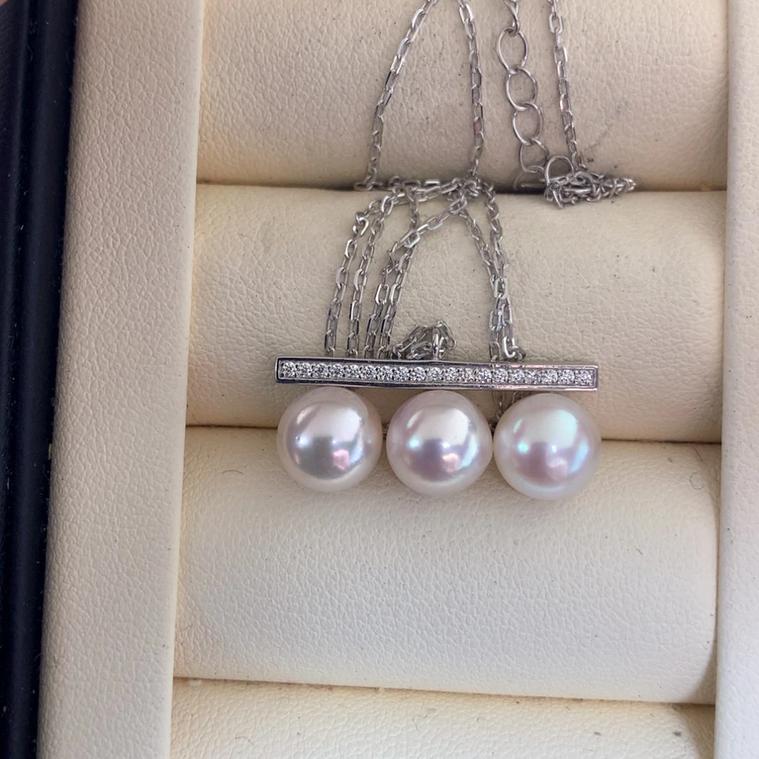 海水珍珠颈饰银S925镶嵌
