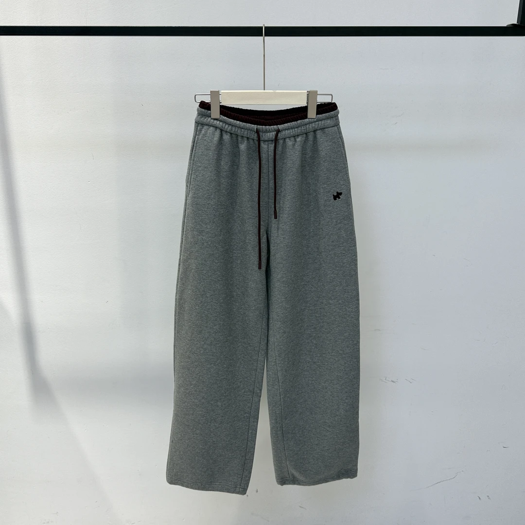 【麦丝】秋冬新款百搭宽松显瘦松紧腰加绒加厚休闲卫裤 BW-99FV341