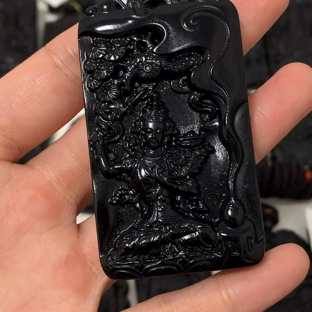 天然a货钢琴黑挂件