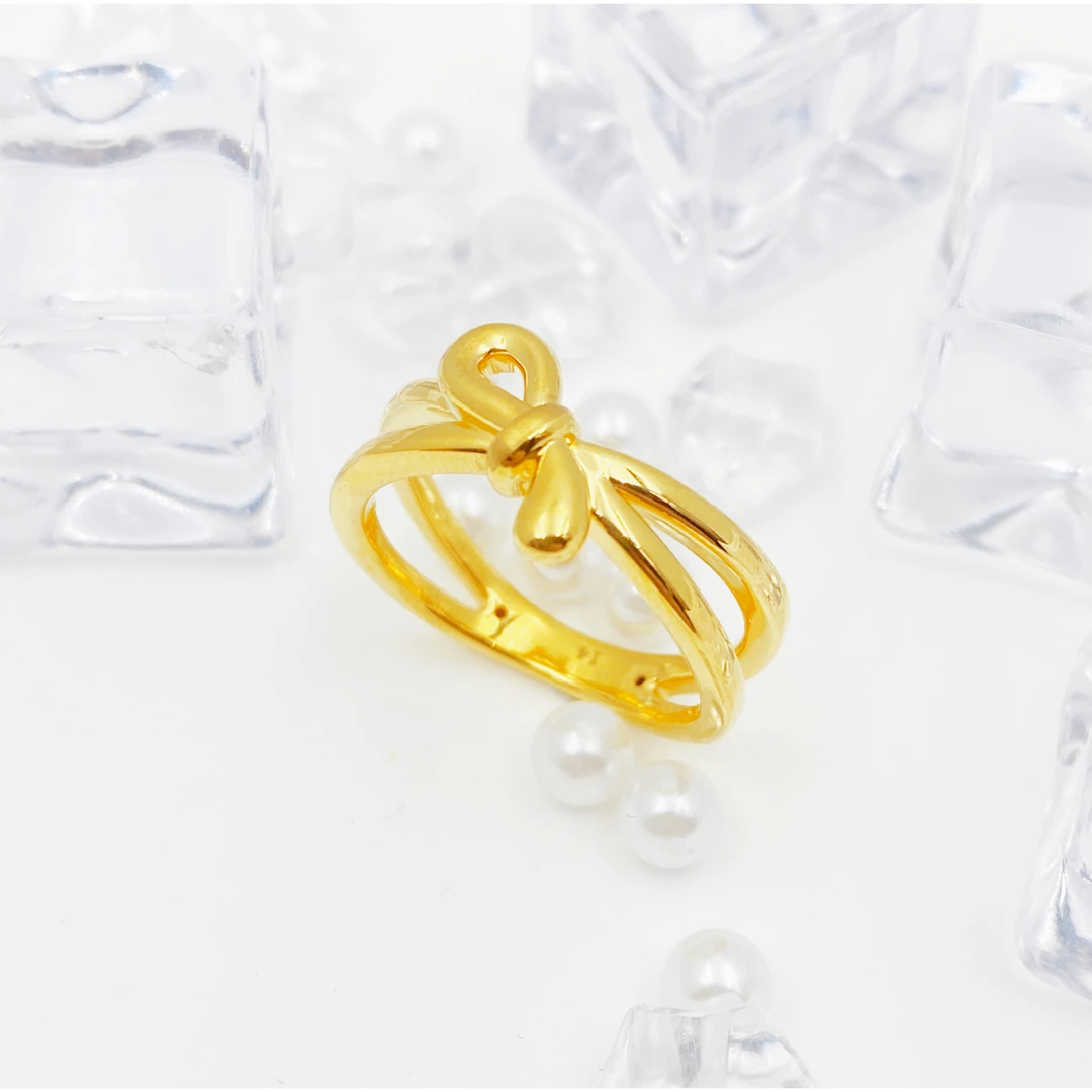 【国潮】足金999 情人结戒指 1.8 12圈口