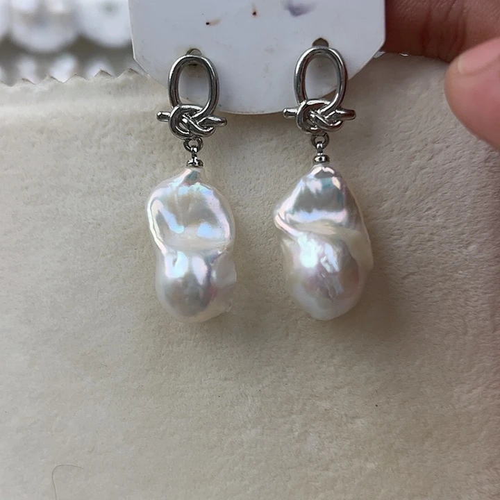 未镶嵌耳饰淡水珍珠