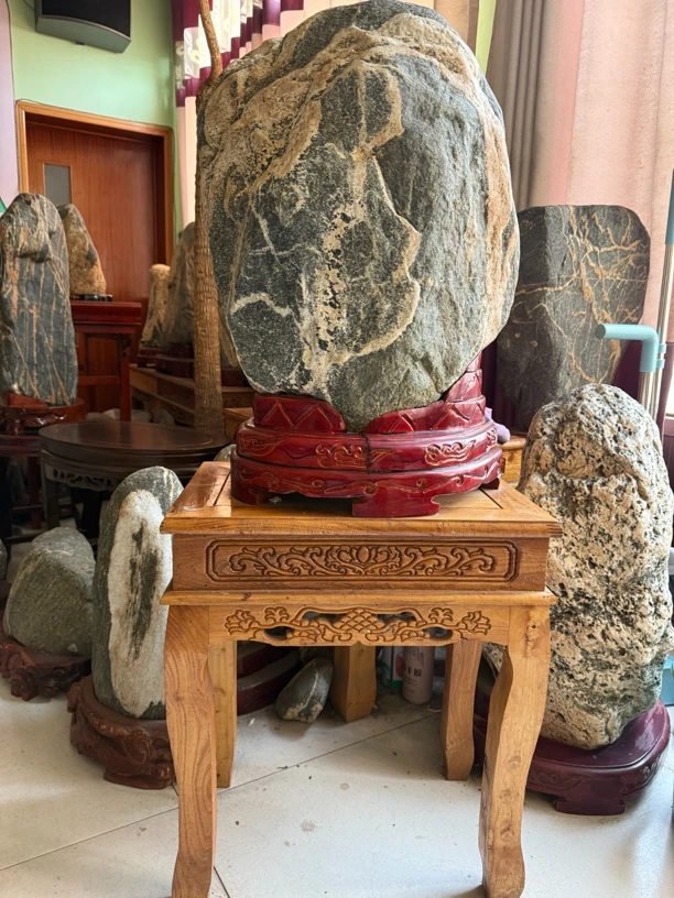 平安石观赏石摆件