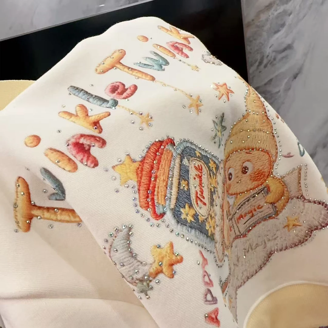 星星小人卫衣 加绒卫衣 套装25秋款潮流印花爆款印花卫衣套童装